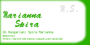 marianna spira business card